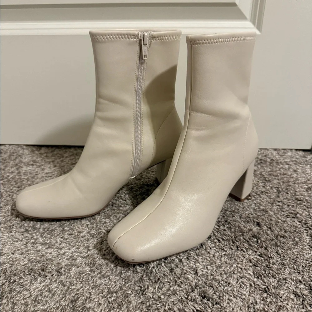 A New Day Square-Toe High Heel Boots - Picture 1 of 9